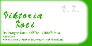 viktoria koti business card